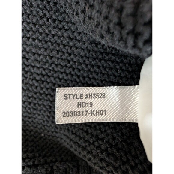 J. Crew Women's Classic Crew Neck Sweater Size Medium Ribbed Knit Black Preppy - Picture 9 of 11